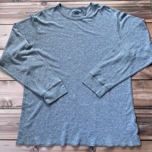 Old Navy Heather Gray Long Sleeve Men's Henley